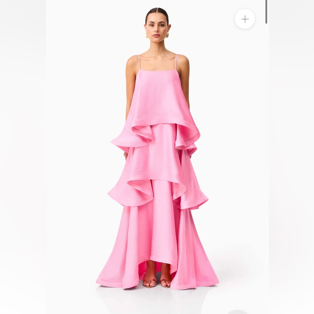 Tilly Tiered Maxi Dress in Pink